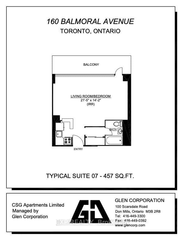 160 Balmoral Avenue, Unit 1007 thumbnail 3