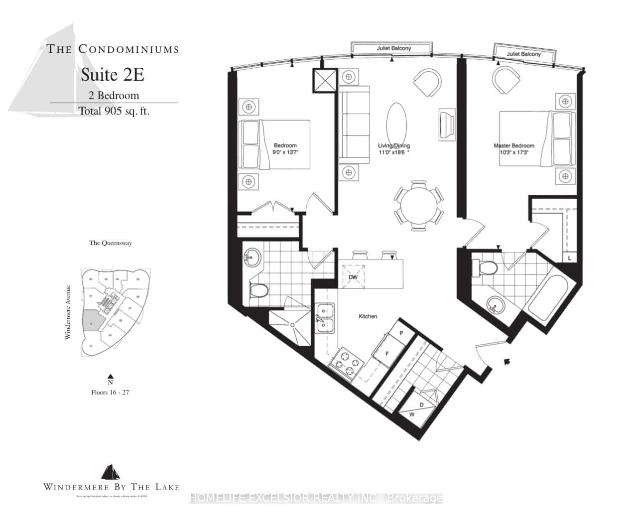 #2411 - 15 Windermere Avenue