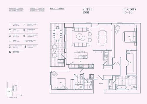 Suite 1001 floor plan