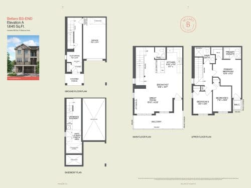 Bellagio B3 (End) floor plan